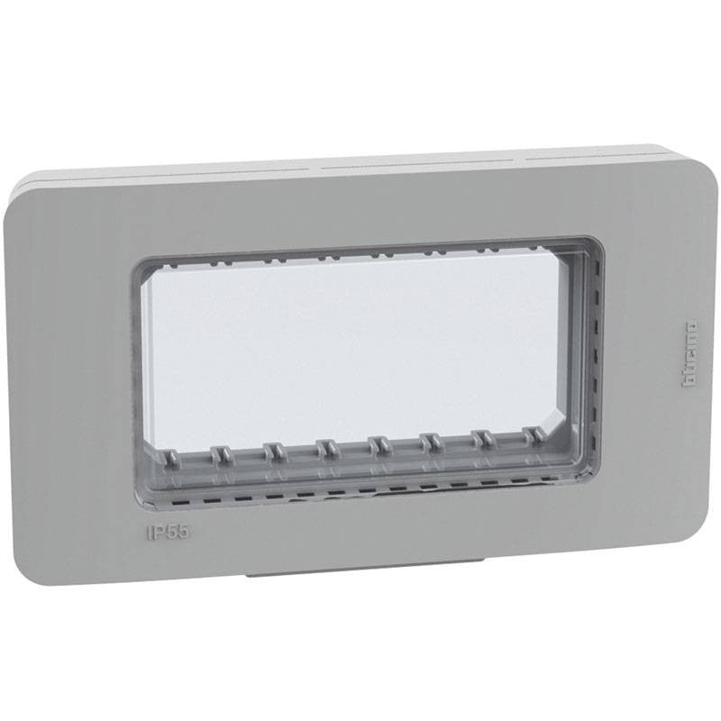 MATIX GO Placca stagna IP55 4 moduli bianca 28604W - grigia 28604G MATIX GO Placca stagna IP55 4 moduli bianca 28604W - grigia 28604G